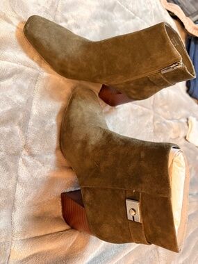 Green Vince Camuto Ankle Booties